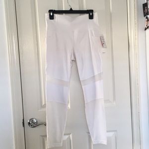White athletes leggings NWT